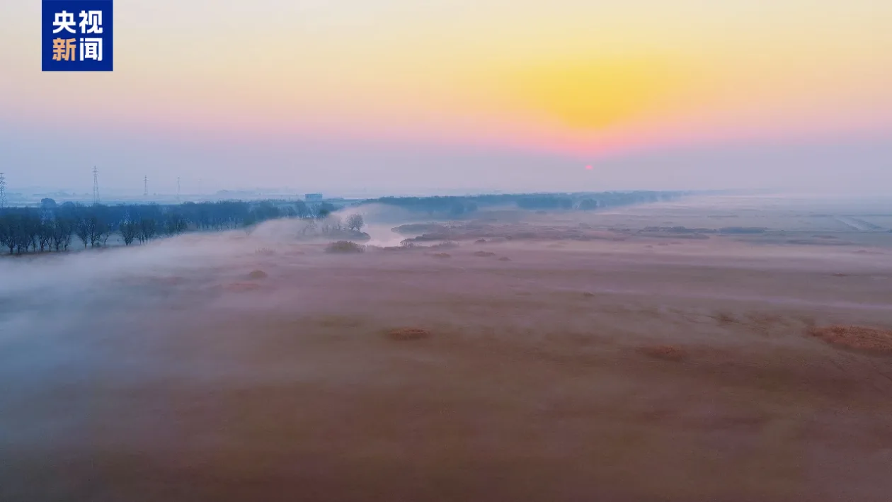 平流雾绘出洞庭仙境 “气蒸云梦泽” 照进现实