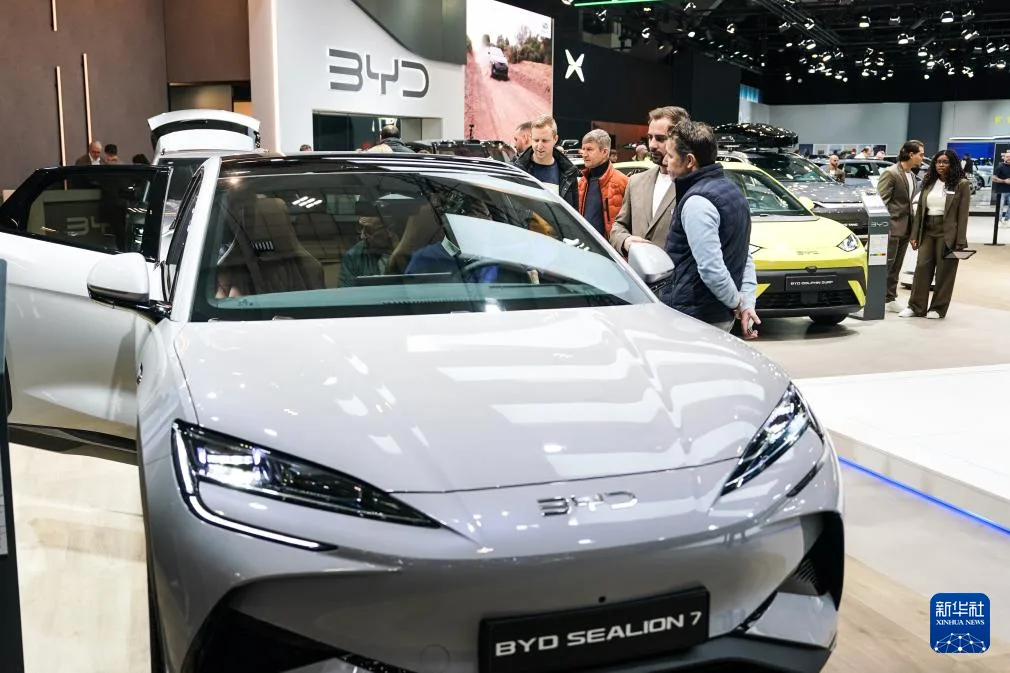 中国电动车亮相2026布鲁塞尔车展